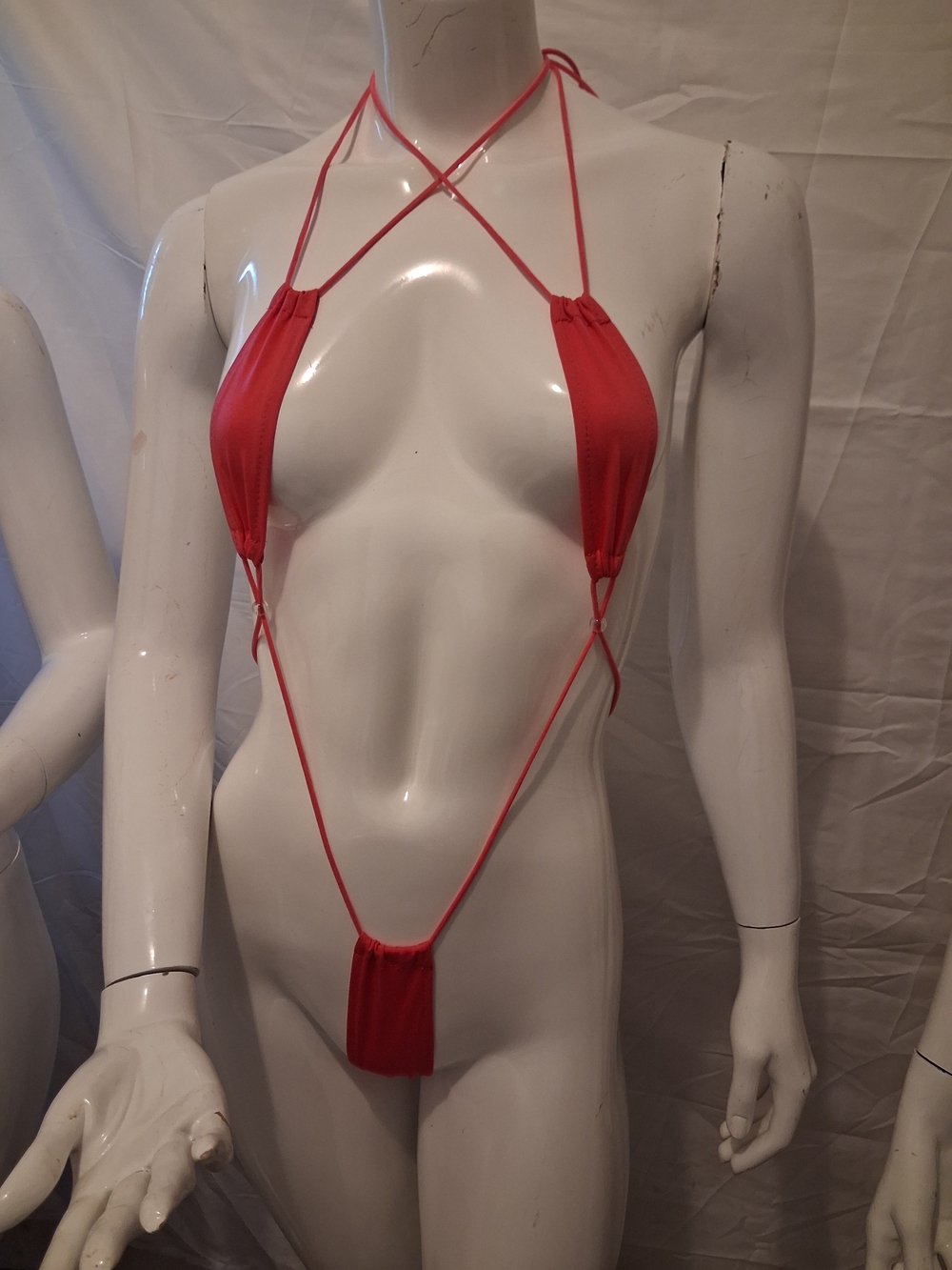 Pink Micro String Lingerie Monokini